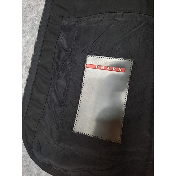 Prada Black SILK, LEATHER, VISCOSE Vest Men’s PRADA Sz 44 AWESOME - Picture 14 of 16
